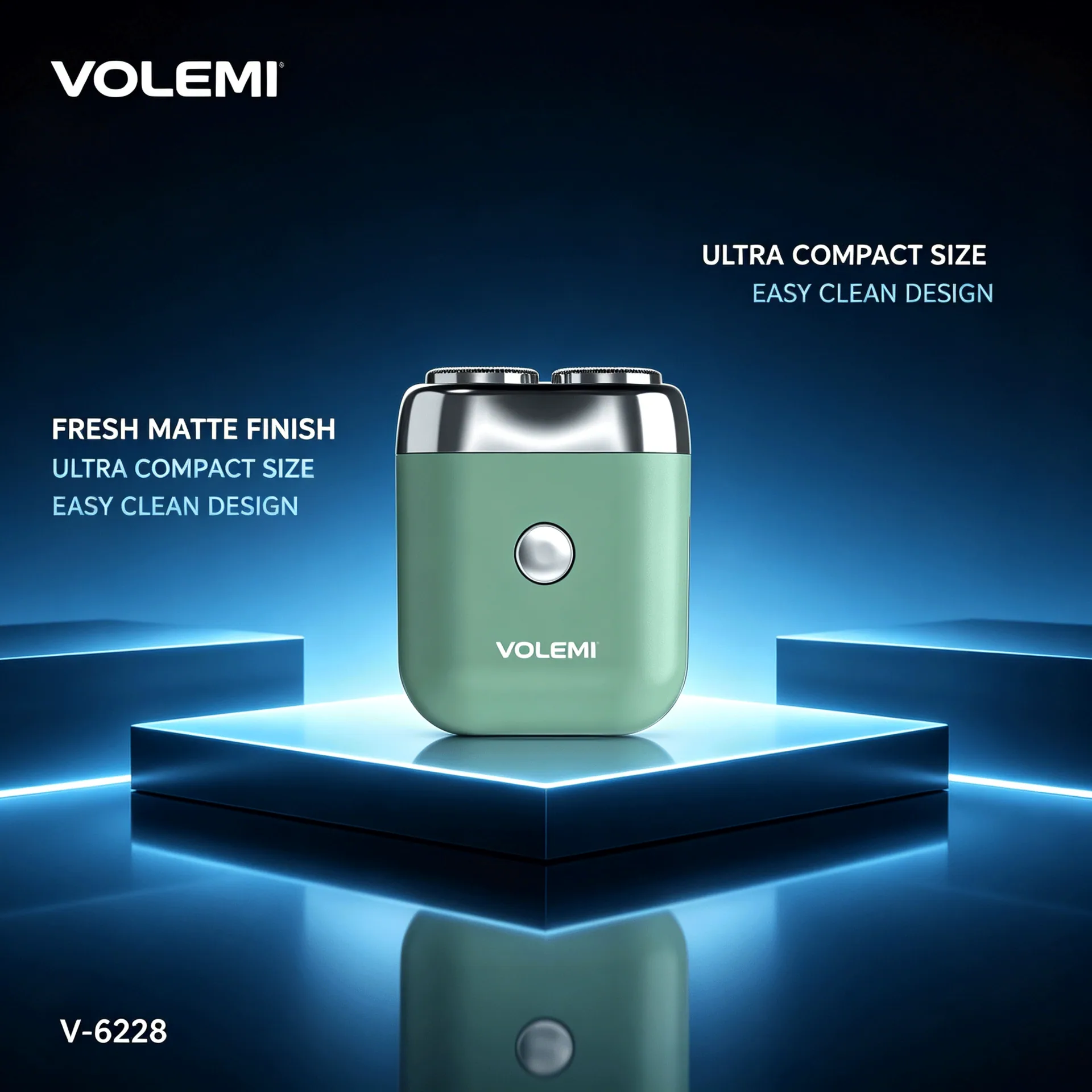 VOLEMI Men's Shaver Long Runtime Type-C Rechargeable V-6228