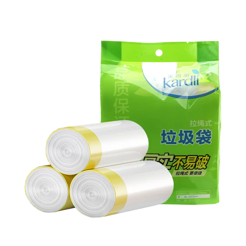 Jiadeli Drawstring Trash Bags, 3 Rolls