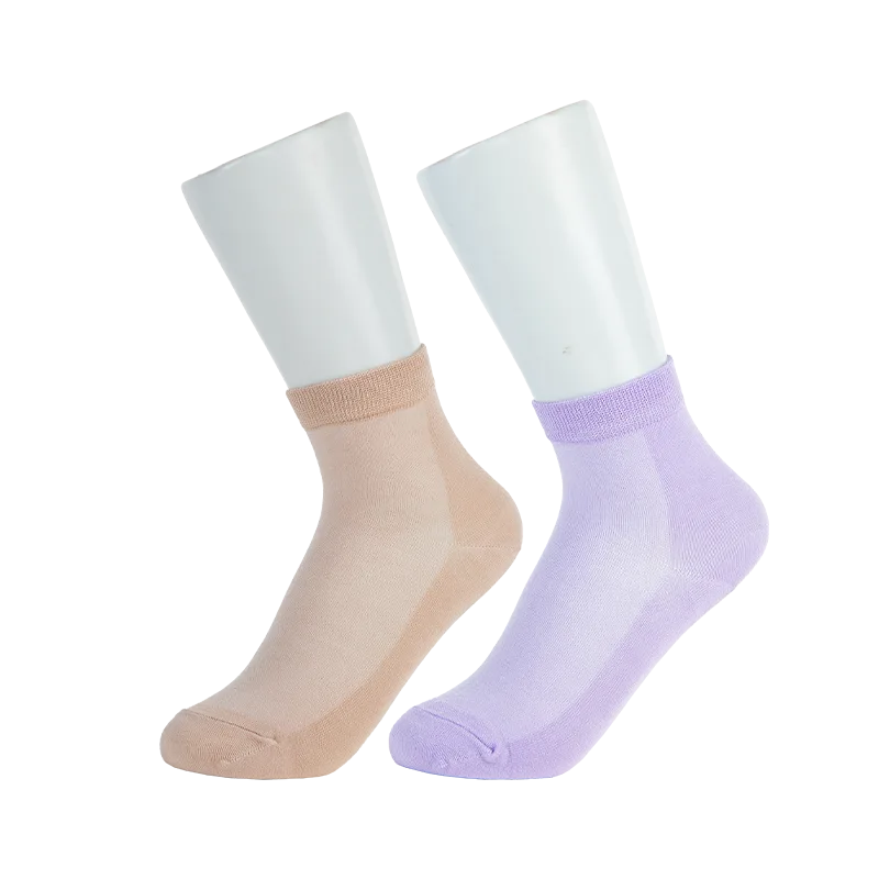 Jiadeli Bamboo Fiber Women's Ankle Socks Carded Pack (2 Pairs)