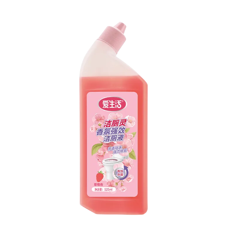 Aishenghuo Toilet Bowl Cleaner Fragrance Strong-Effect Toilet Cleaning Liquid (Strawberry Scent) (One Bottle)