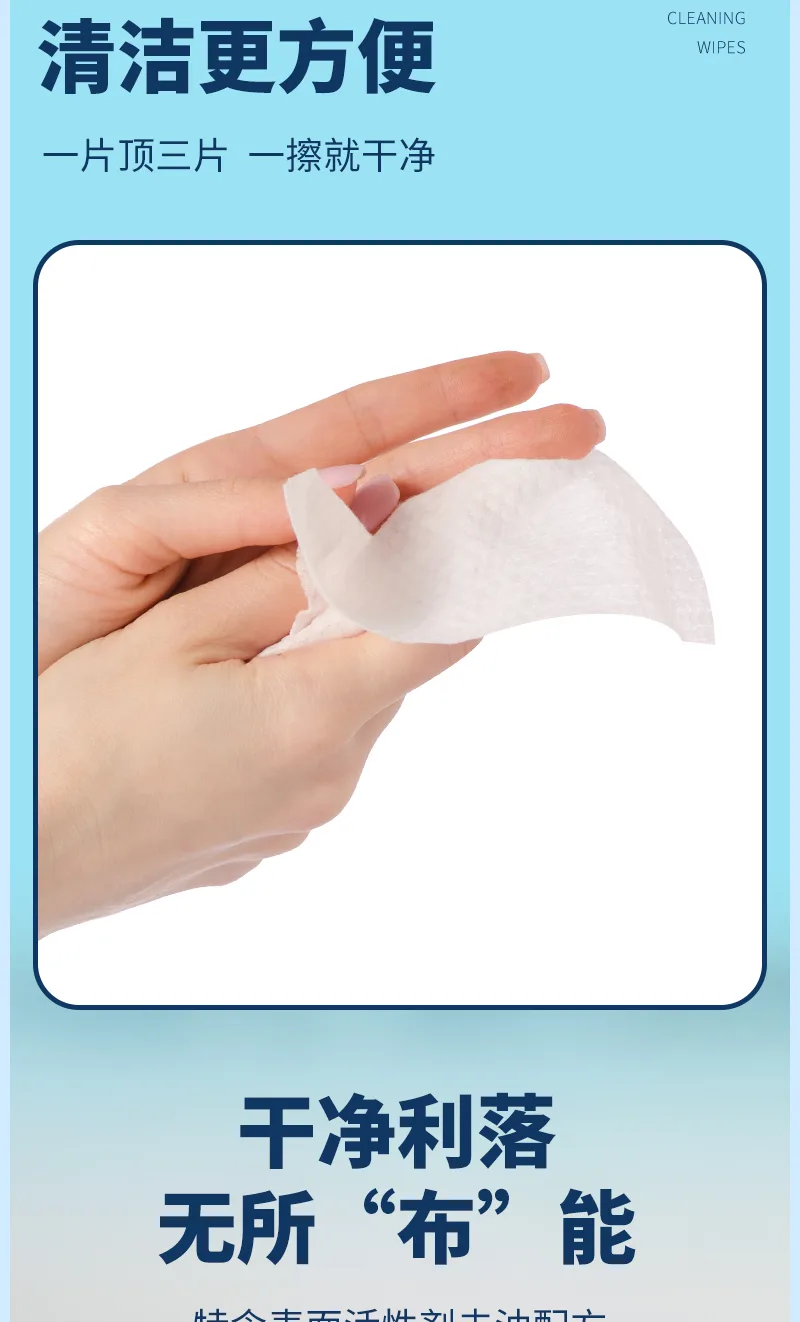 Kalishi Kitchen Cleaning Wipes (56 sheets per pack) 6