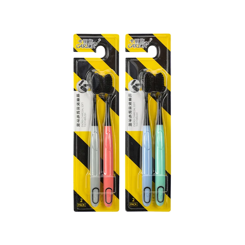 Kalishi Energy Charcoal Soft Bristle Toothbrush (2-Pack)