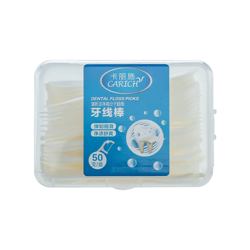 Kalishi Fresh and Clean Polymer Ultra-fine Dental Floss Picks (50 picks per box)