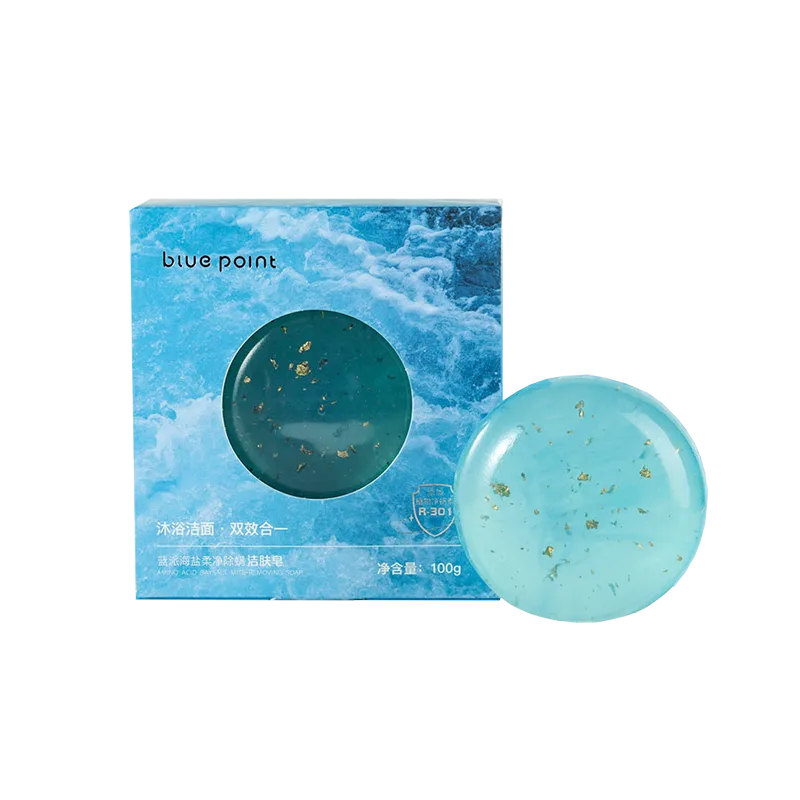 Blue Party Sea Salt Gentle Purifying Mite-Removing Cleansing Soap 100g