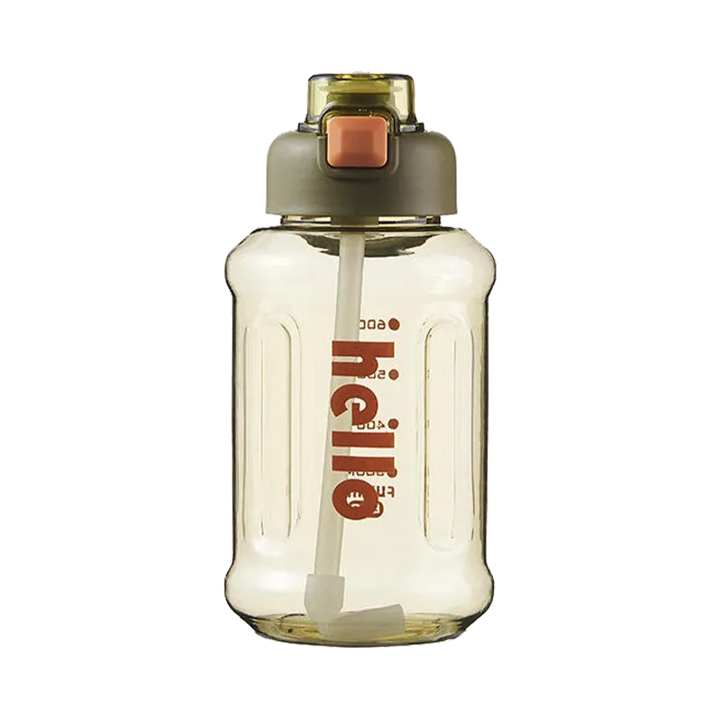 Green Leaf Hello Large-Capacity Water Bottle (Green)