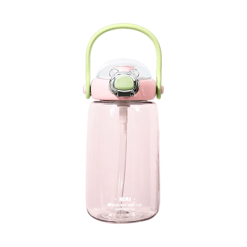 Xiaocha Diary 640ml Tritan Water Bottle - Honey Orange Pink