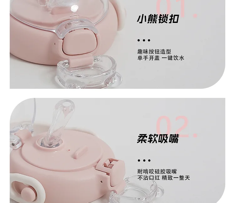 Xiaocha Diary 1000ml Gudu Bear Water Bottle Starry Fantasy Blue 19