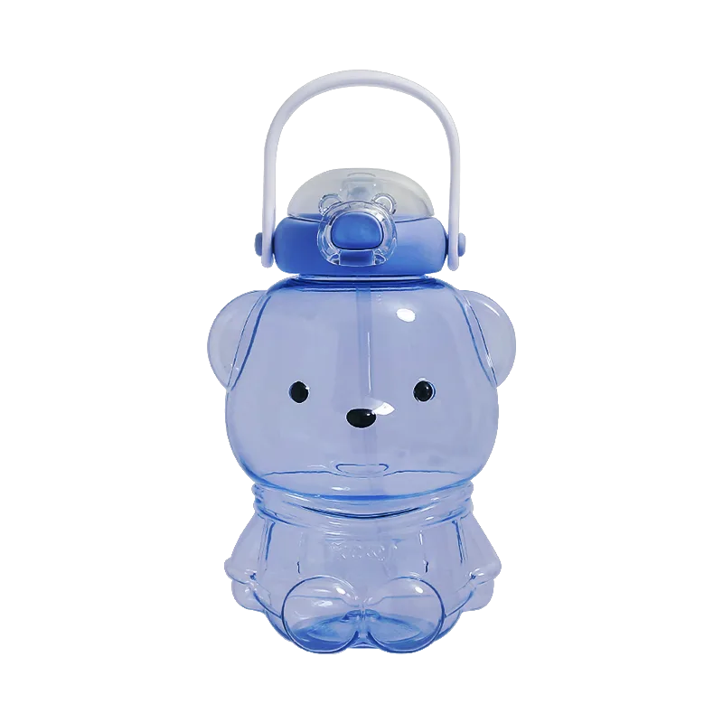 Xiaocha Diary 1000ml Gudu Bear Water Bottle Starry Fantasy Blue