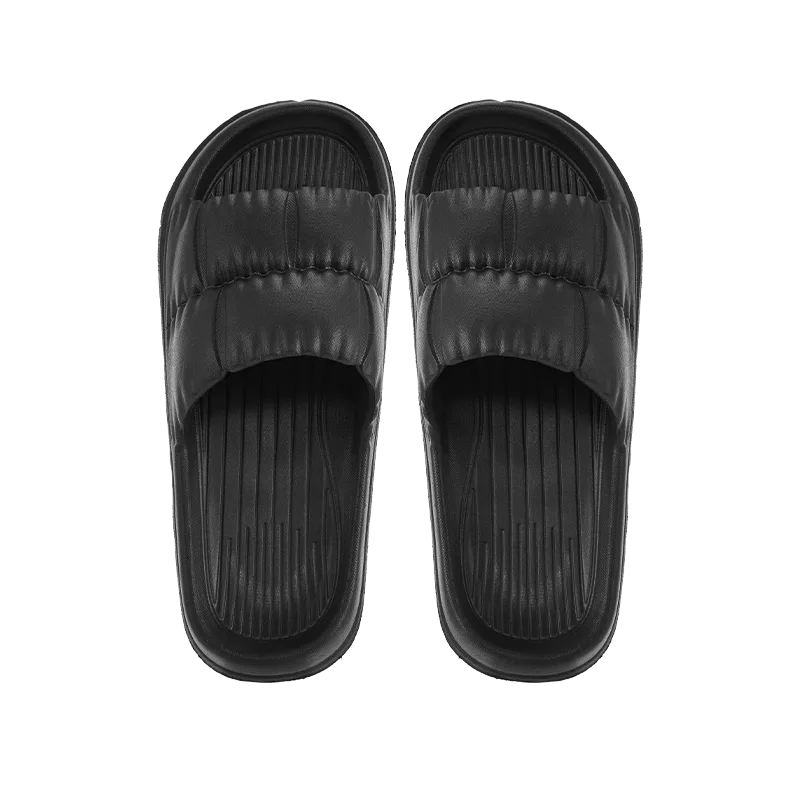 Jiadeli Men's 466 Slippers Black (41 42)