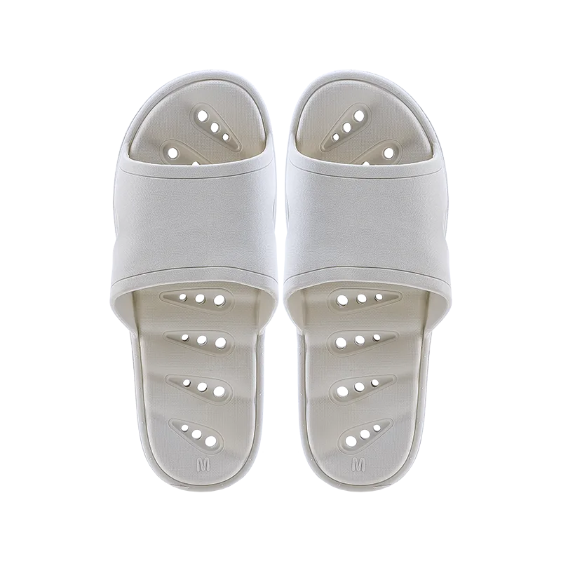 Jiadeli Men's 604 Crescent-Shaped Leaky Quick-Dry Slippers Khaki (41-42)