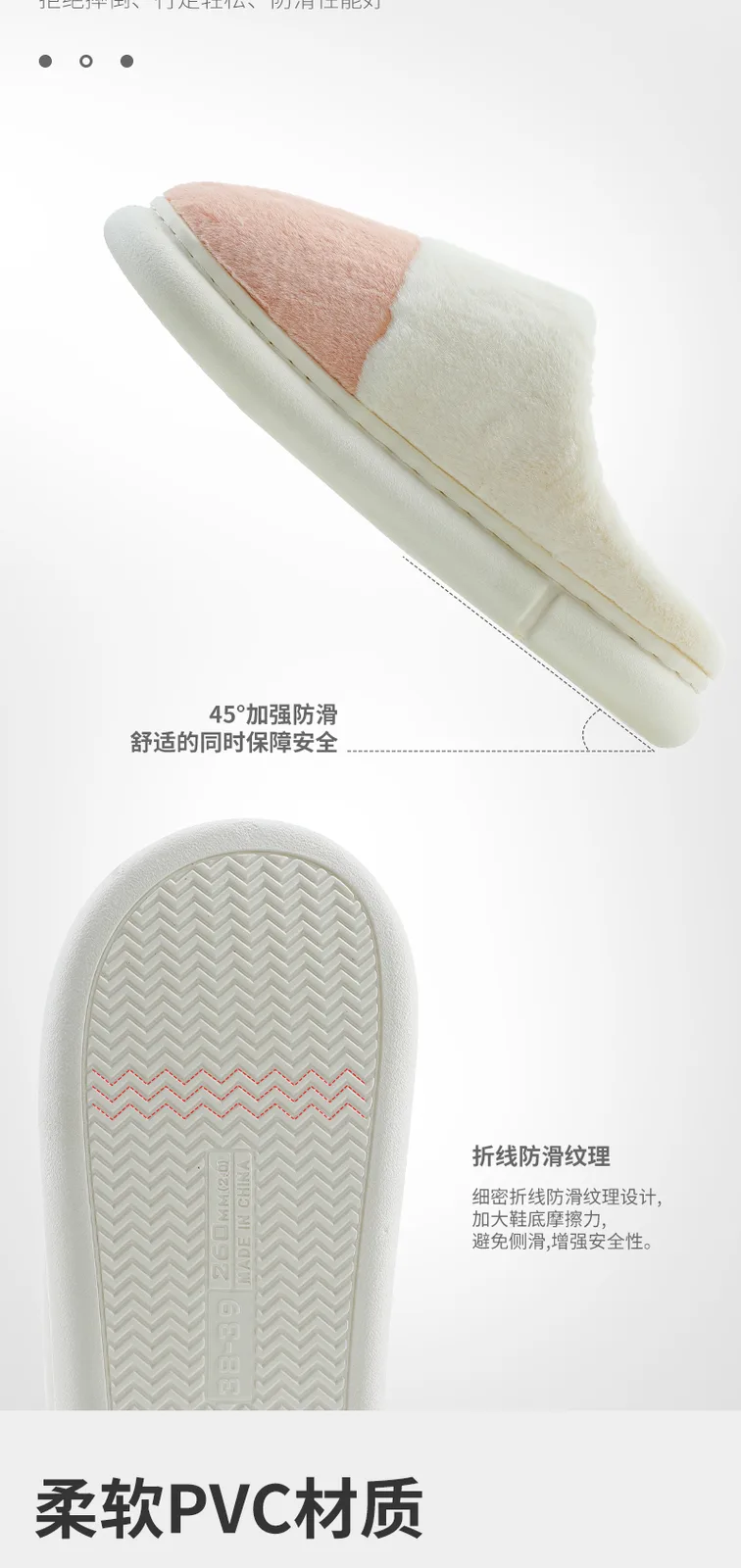 Jiadeli 1008 Men's Fashion Cotton Slippers Blue-Gray 40-41 5