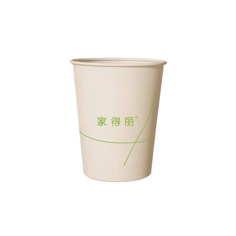 Jiadeli Aishenghuo 250ml Bamboo Fiber Natural Color Paper Cups (Pack of 50)
