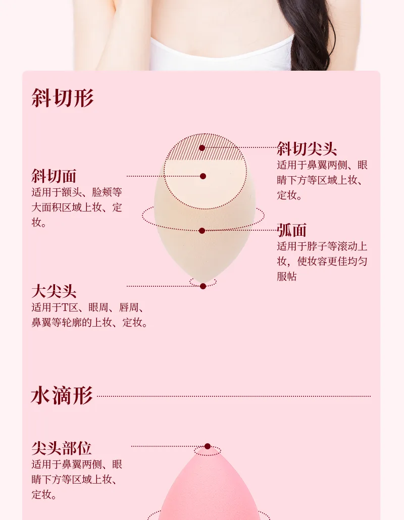 Xinoss Beauty Makeup Puff (1 box, 3 pieces) 4