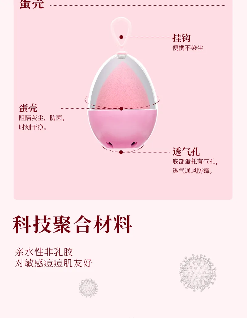 Xinoss Beauty Makeup Puff (1 box, 3 pieces) 6