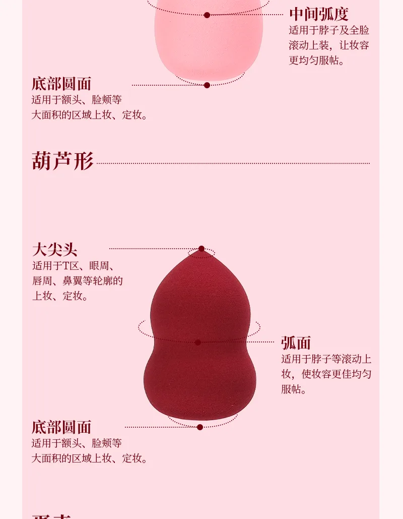 Xinoss Beauty Makeup Puff (1 box, 3 pieces) 5