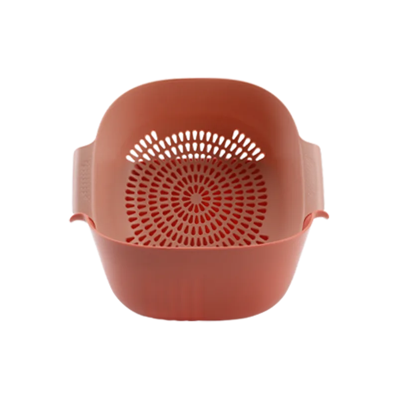 Jiadeli Double-Layer Drain Basket 8024 Red