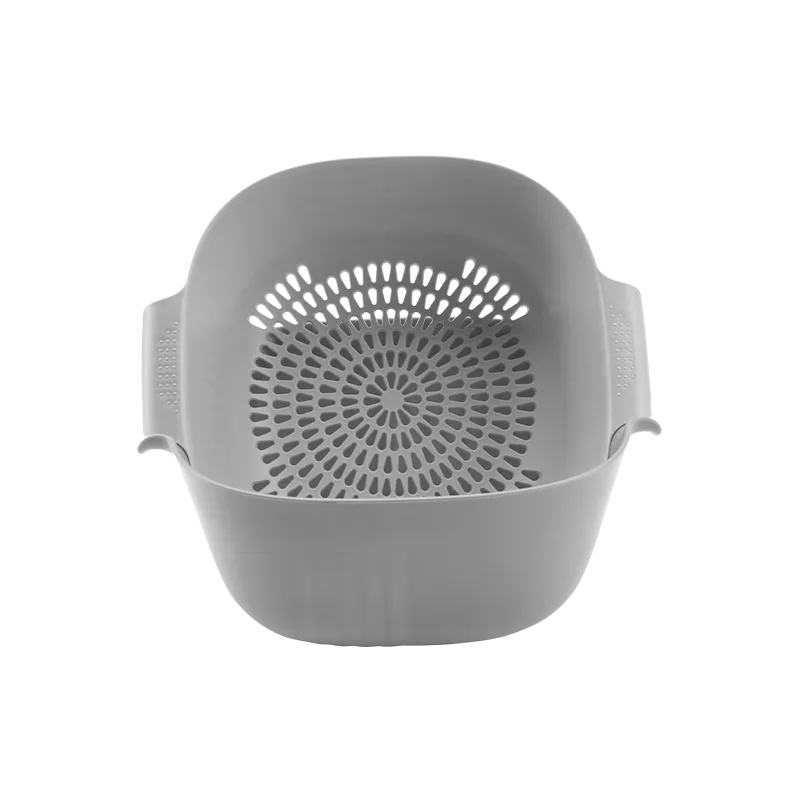 Jiadeli Double-Layer Drain Basket 8024 Gray