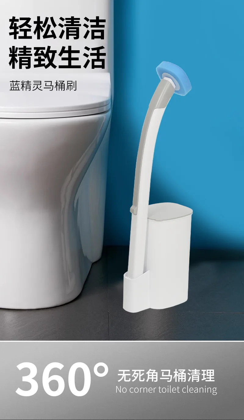 Smurf Replaceable Brush Head Toilet Brush (8 Brush Heads) 2