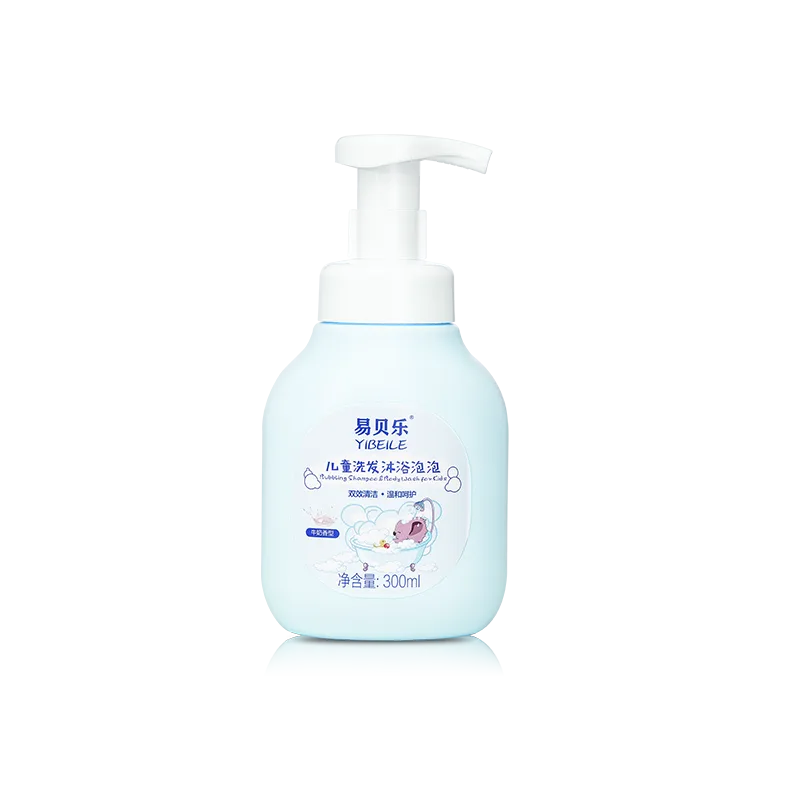 Ebeile 300ml Children's Shampoo & Body Wash Foam (Milk Scent)