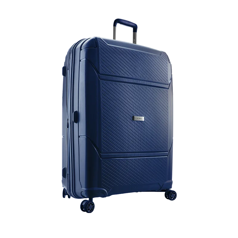 Jiadeli 20-inch PP Ultra-Light Explosion-Proof Zipper Expandable Suitcase (Premium Blue)