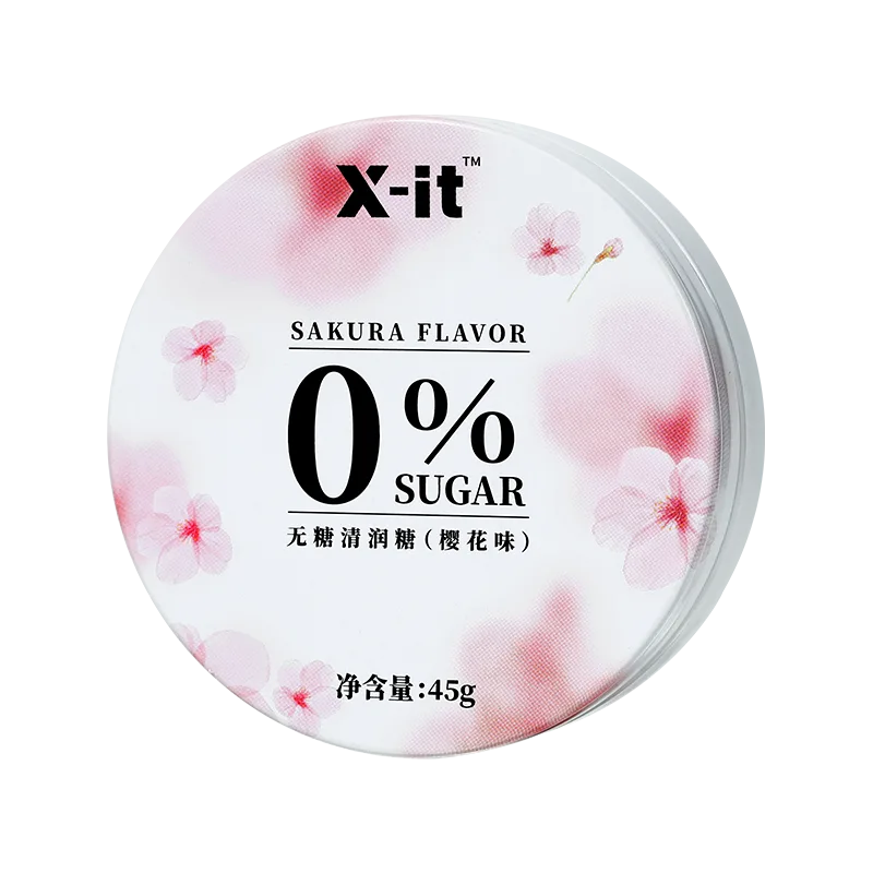 X-IT Sugar-Free Refreshing Candy (Cherry Blossom Flavor) 45g