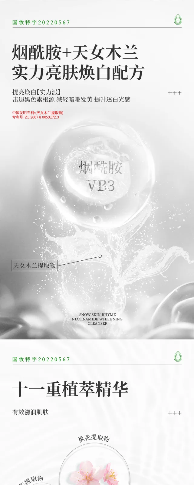 Snow Skin Rhyme Niacinamide Brightening Cleanser 4