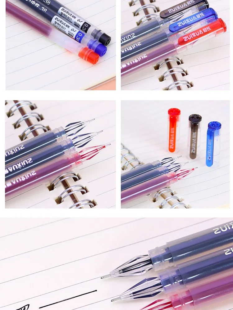 Gel Pen Rollerball Pen 0.38 Diamond [Red 12pcs] 4