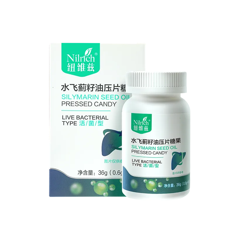 NuWeiZi Milk Thistle Seed Oil Pressed Candy / 60 tablets