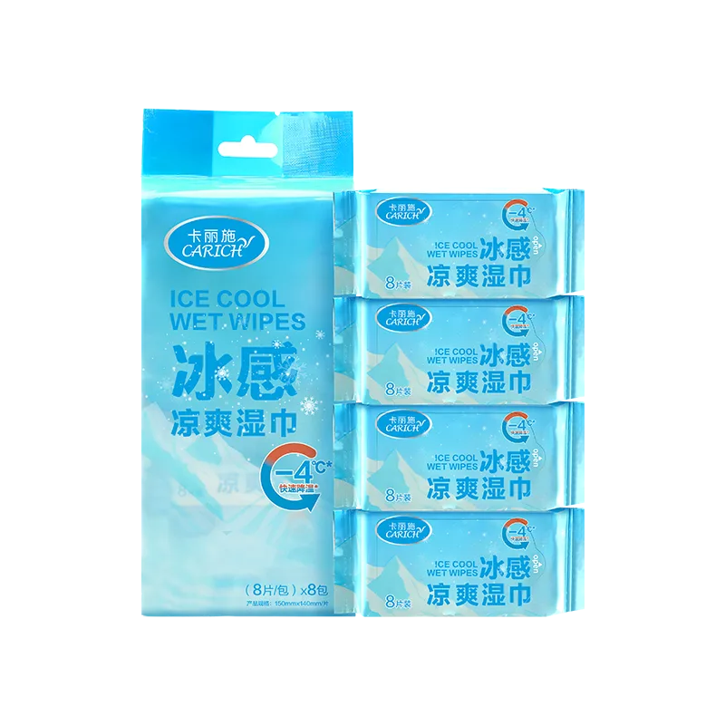 Kalishi Ice-Cool Refreshing Wet Wipes (8 packs per bag)