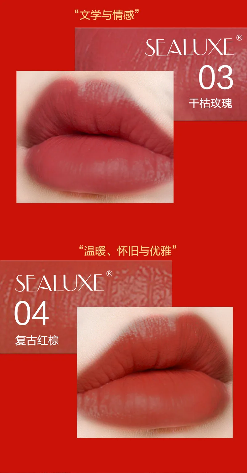 Xinoss Soft Mist Long-Lasting Lipstick (Ginger Sugar Citrus) 6