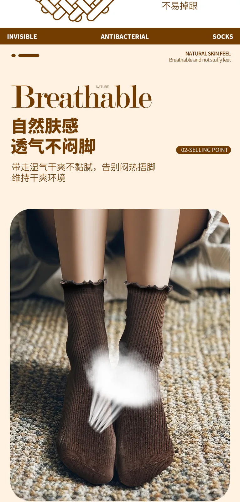 Jiadeli Men's Double-Needle High-Quality Long Tube Cotton Socks - Black Gray Blue Five-Pair Pack 6
