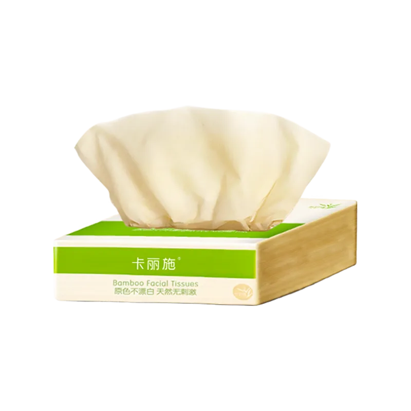 Kalishi Aishenghuo Natural Color Bamboo Fiber Pop-Up Mini Q Pack Facial Tissues, 6-Pack 2