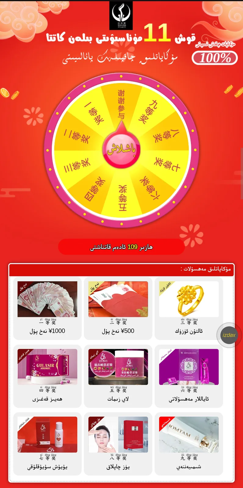 Spinning wheel event 5