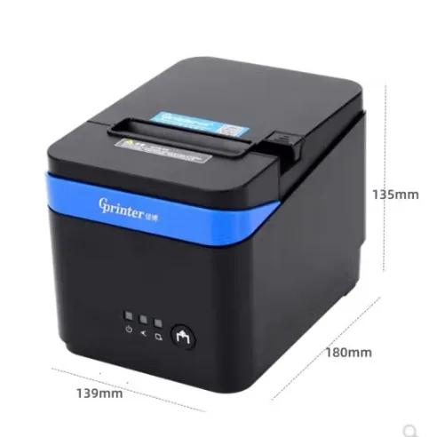 Gprinter L80180I/L407/C80180IIN Thermal Printer, Back Kitchen Network Port with Cutter, 80mm Receipt, C80180 Built-in Power Supply, USB Port + Network Port, Standard Configuration, 80 3