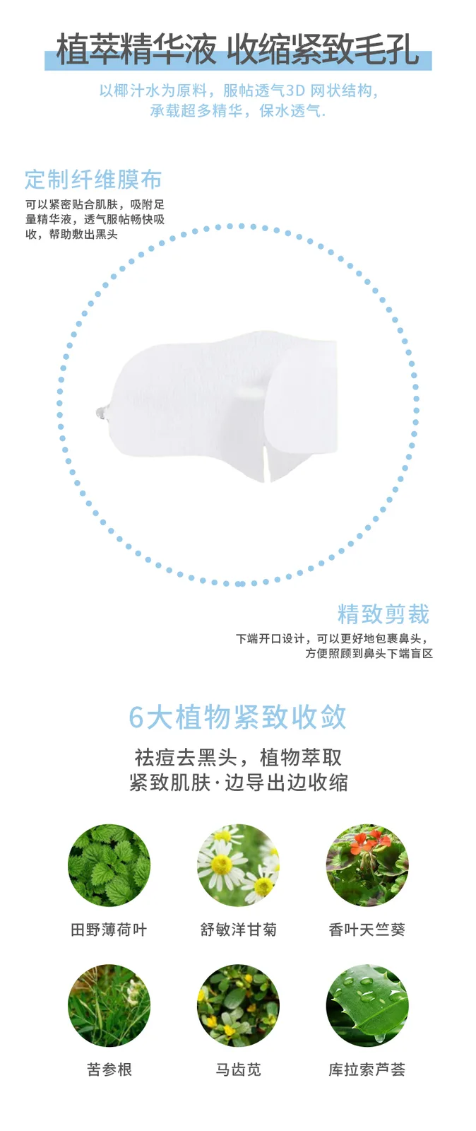 Xinoss Dual-Action Purifying Blackhead Nose Strip Combo 7