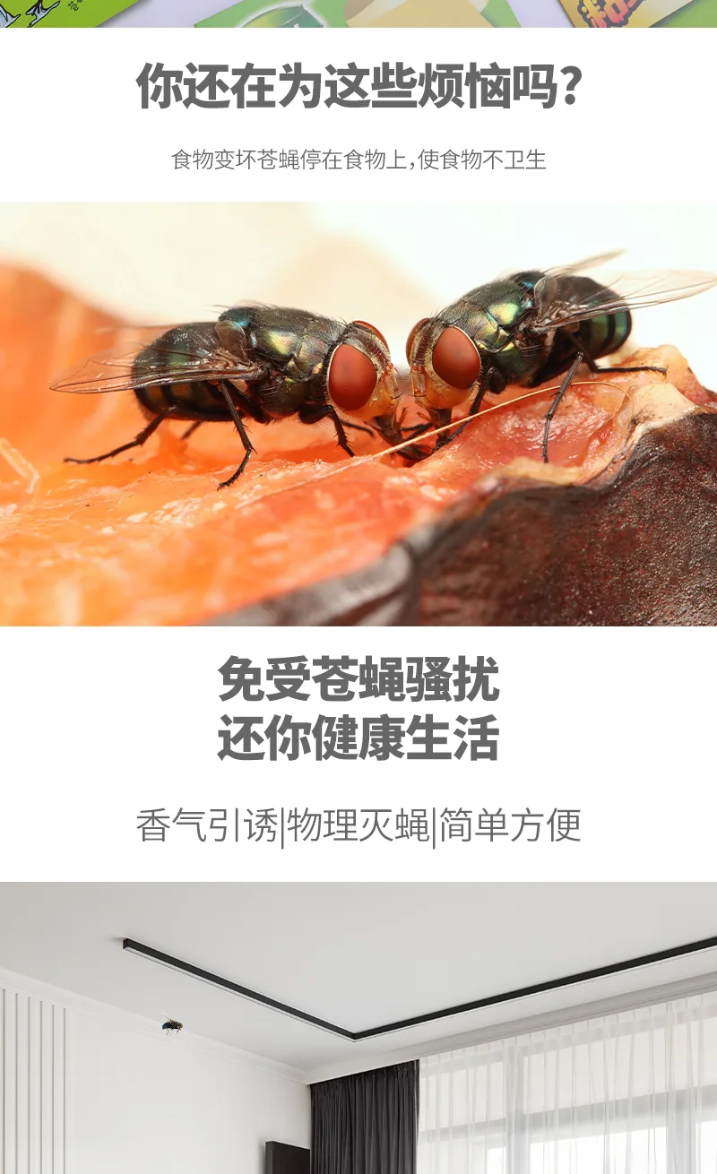 Green Leaf Fly Glue Trap 4