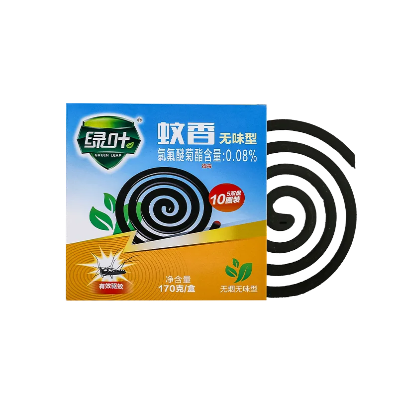 Green Leaf Mosquito Coils 5 Double Coils Unscented