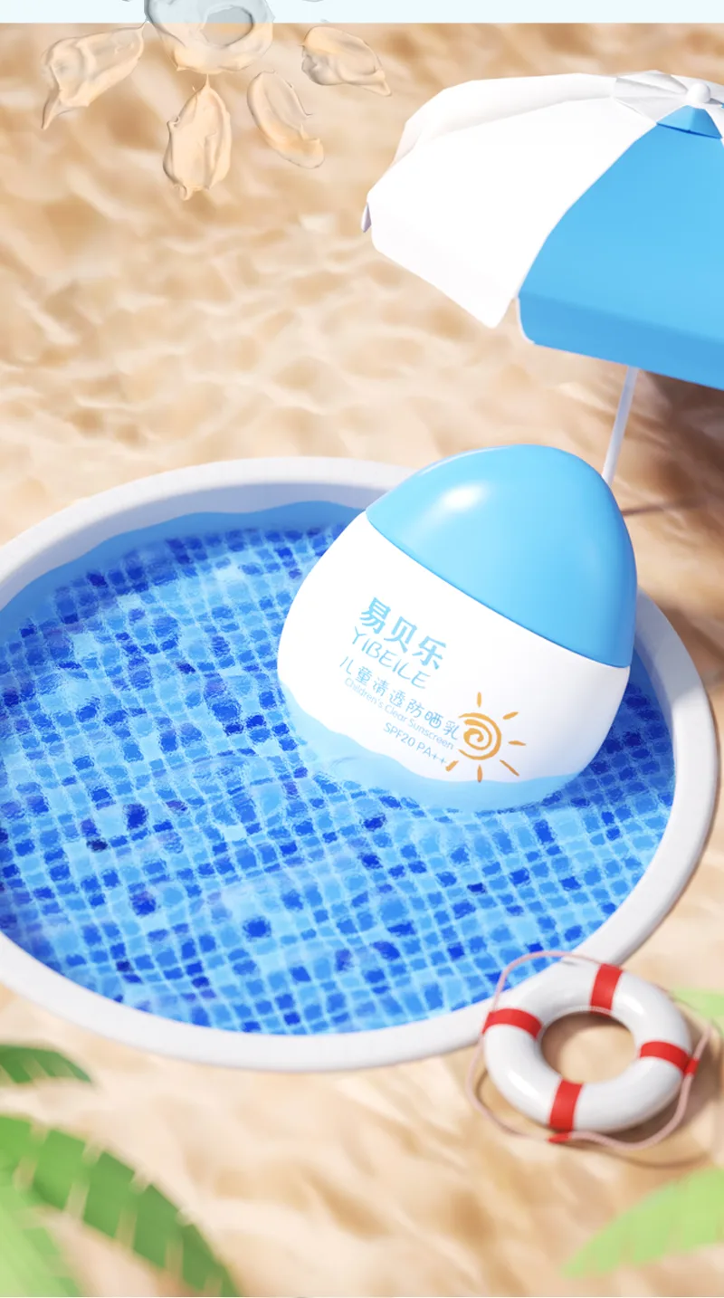 Yibeile Kids Clear Sunscreen Lotion SPF20 PA++/50ml 8