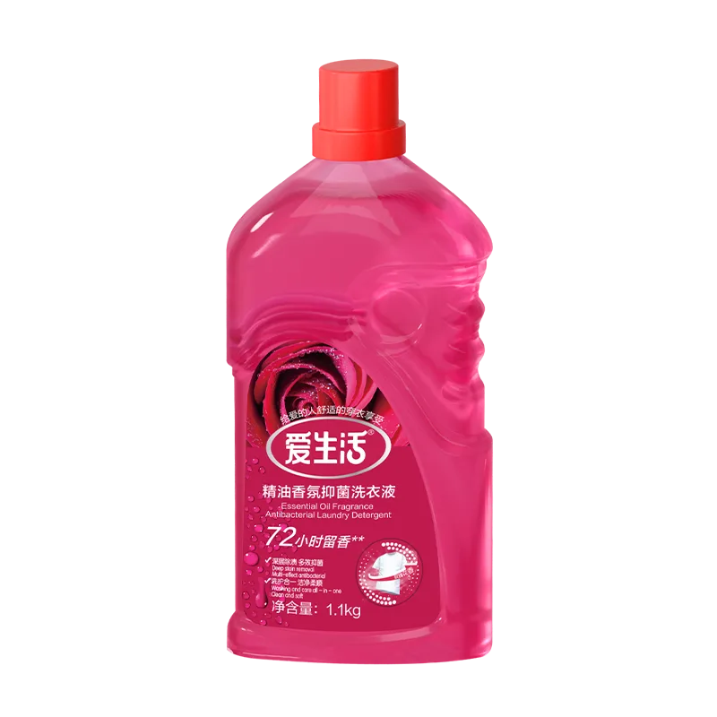 Aishenghuo Essential Oil Fragrance Antibacterial Laundry Detergent / 1.1kg / Rose Scent