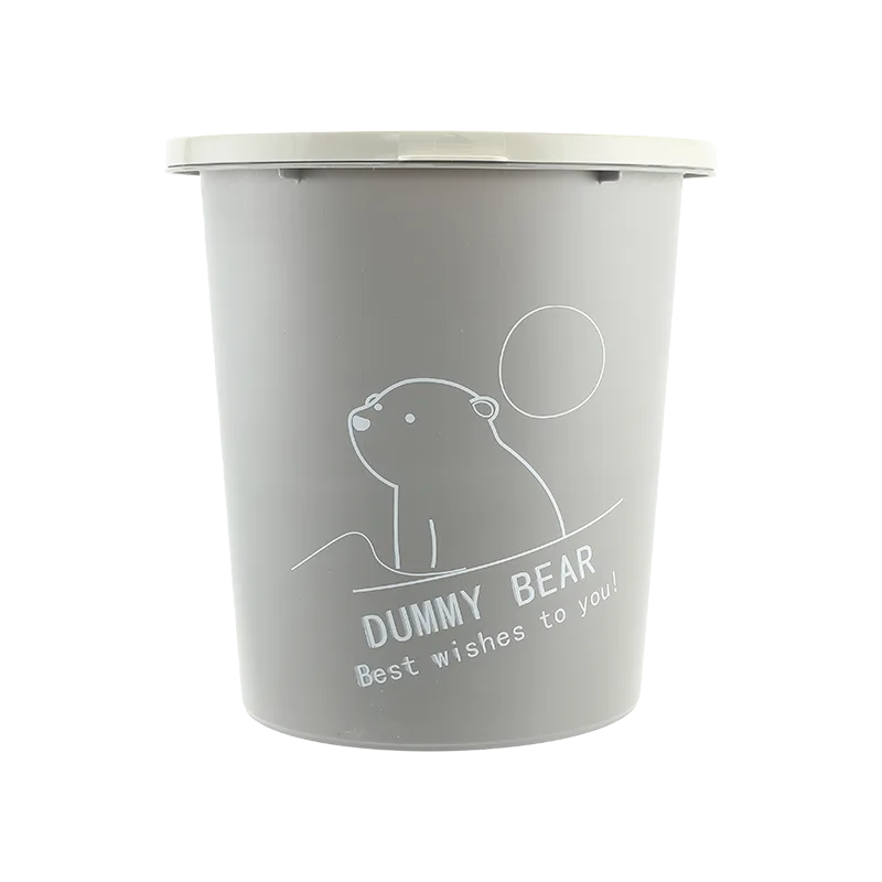 Jiadeli Cartoon Storage Bucket/Gray