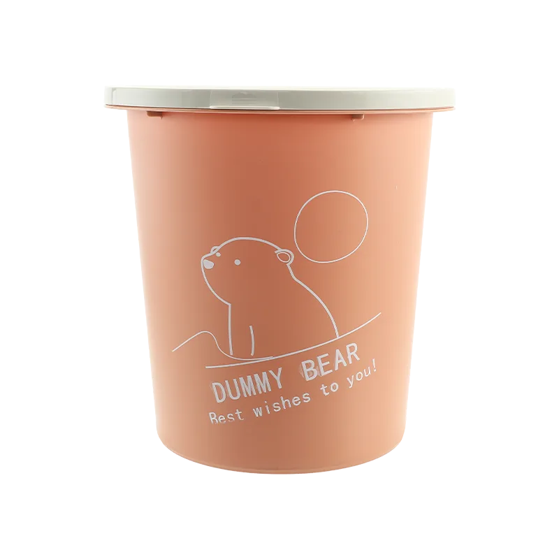 Jiadeli Cartoon Storage Bucket/Pink
