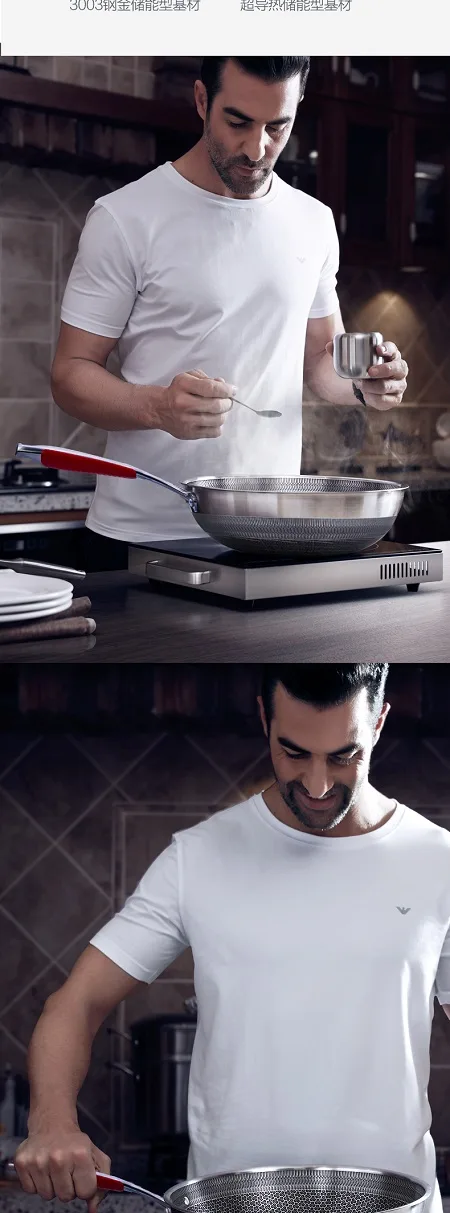 Greenleaf Aishenghuo 32CM 316L Stainless Steel Wok 10