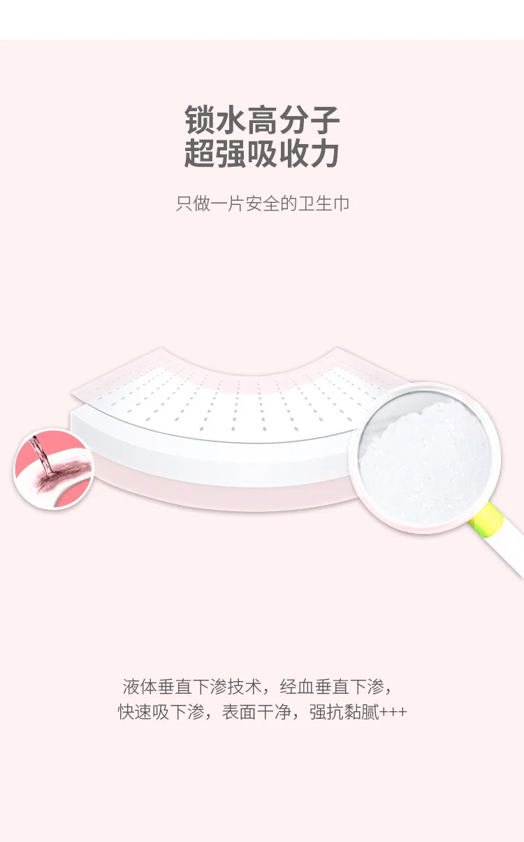 Aishenghuo Premium Seven-Day Ultra-Long Night Cotton Soft 4-Piece 430mm Sanitary Pads 9