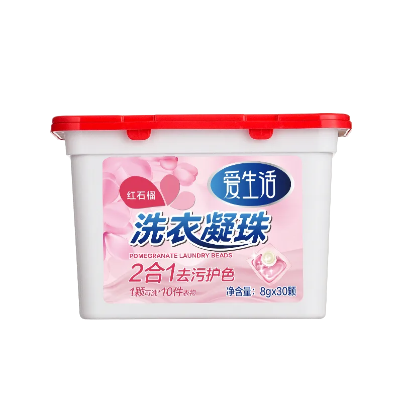 Aishenghuo Red Pomegranate Laundry Detergent Pods