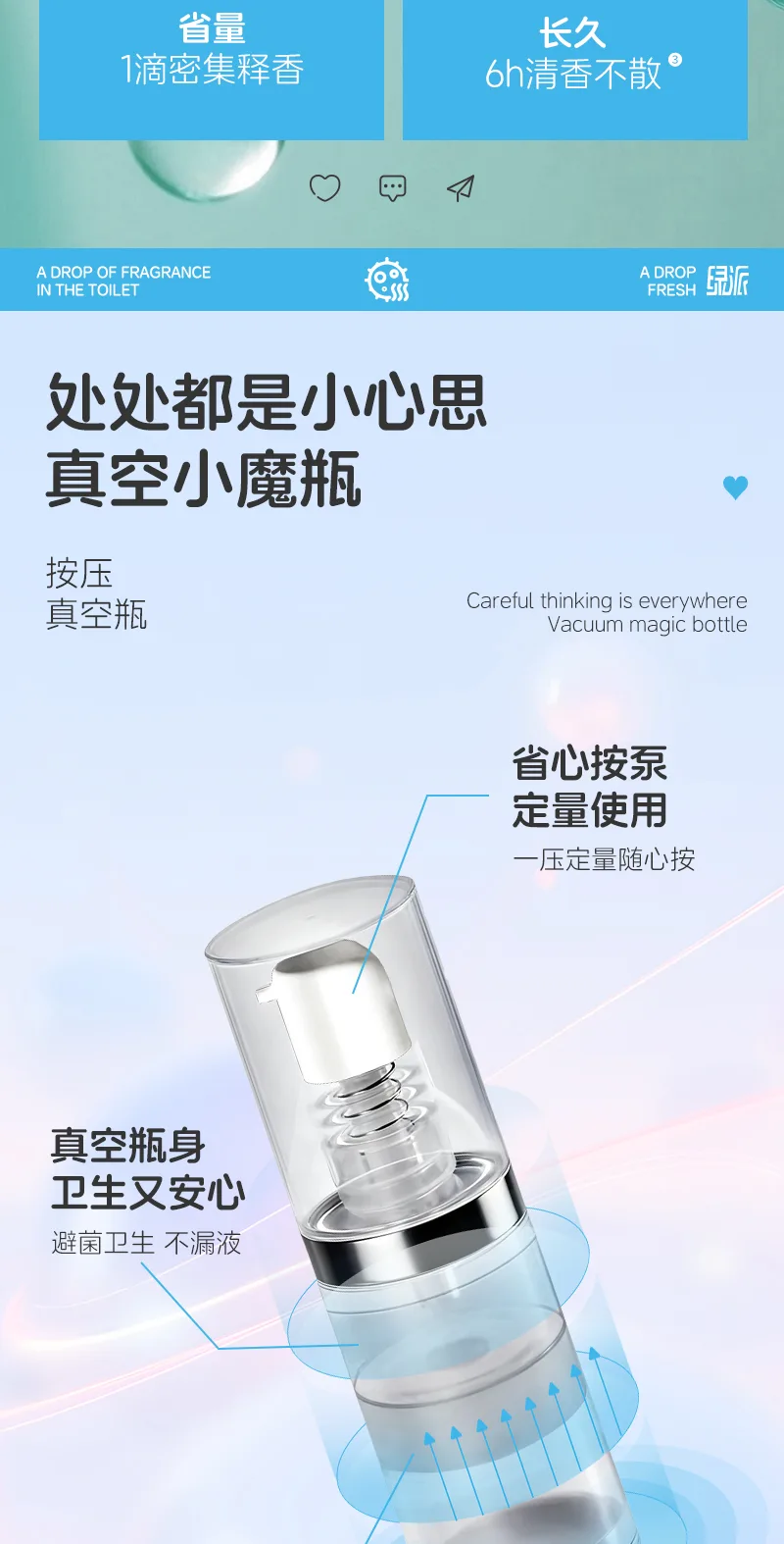 GreenPai Toilet One-Drop Fragrance Double Pack / Peach Blossom 6