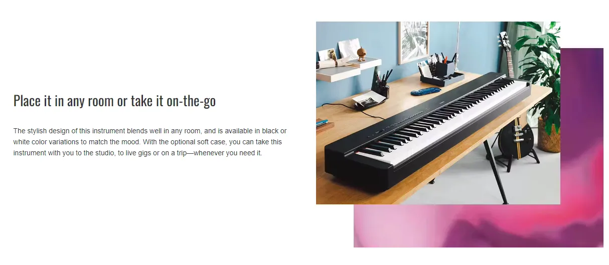 Yamaha P-225 Electrica Synthesizer 88keys Yamaha Keyboard Piano Digital piano Por Electric Digital Piano 3