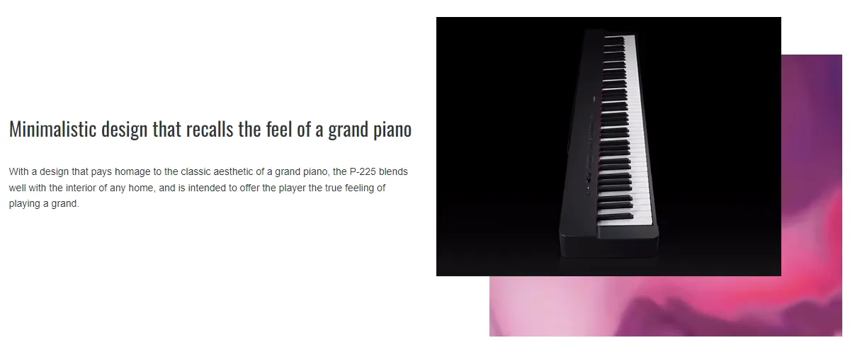 Yamaha P-225 Electrica Synthesizer 88keys Yamaha Keyboard Piano Digital piano Por Electric Digital Piano 2