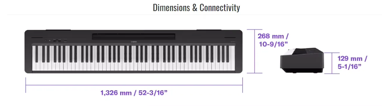 Yamaha P-143 Electrica Synthesizer 88keys Yamaha Keyboard Piano Digital piano FOR BEGINNERS WITH A SERIOUS 3
