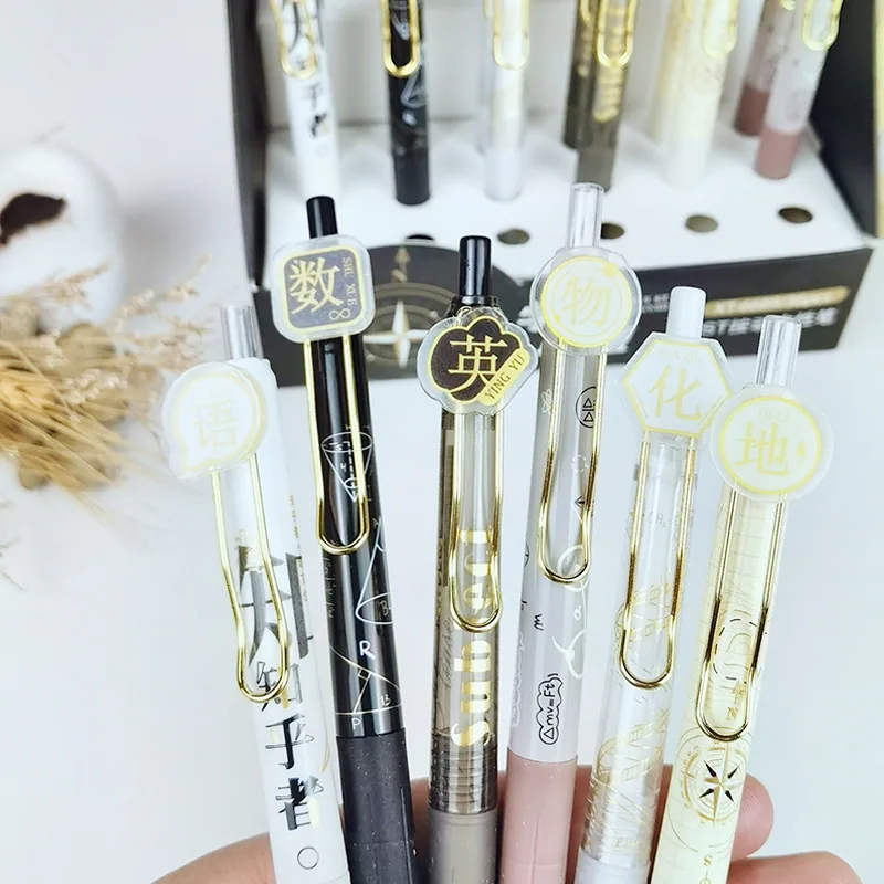 Themenbegrenzter, neutraler Stift, Internet-Promi, High-Look-Student, ST-Kopf-Schnelltrocknung, schwarz, prüfungsspezifischer Stift zum Bürsten 6