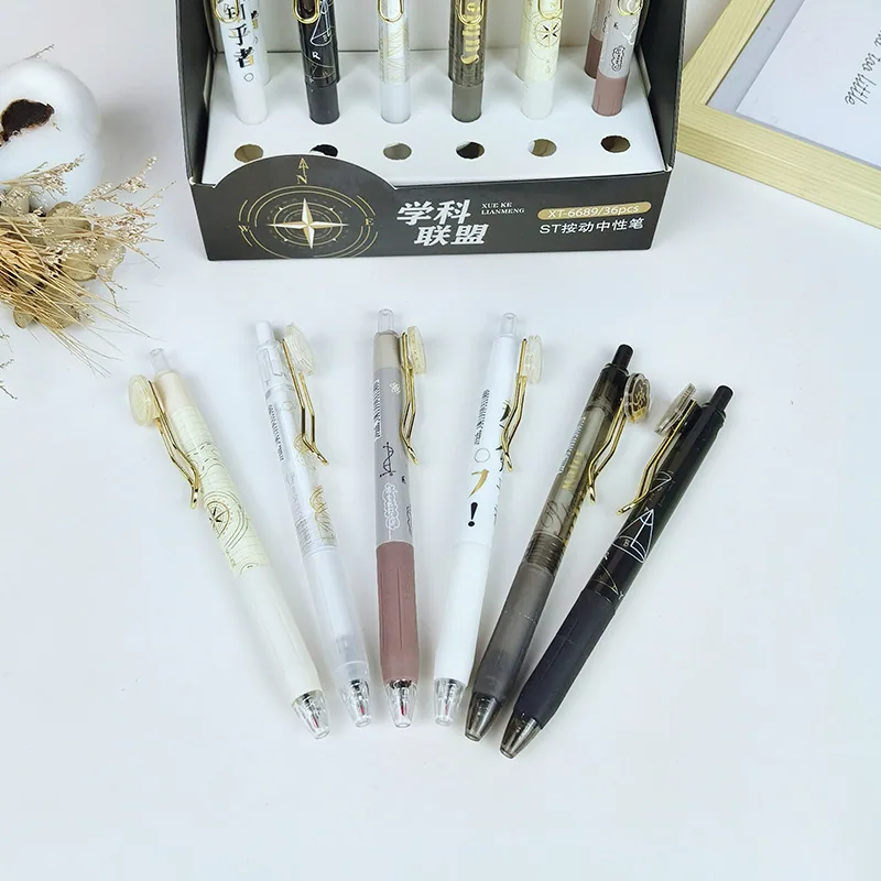 Themenbegrenzter, neutraler Stift, Internet-Promi, High-Look-Student, ST-Kopf-Schnelltrocknung, schwarz, prüfungsspezifischer Stift zum Bürsten 4